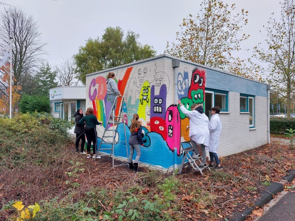 GRAFFITIKUNST VOOR CAMPUS DE TERP
